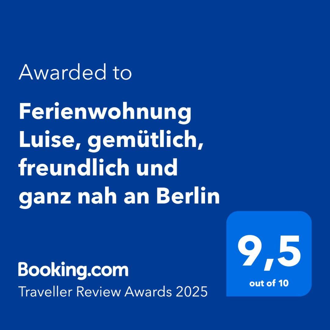 Ferienwohnung Luise, Gemuetlich, Freundlich Und Ganz Nah An Berlin Oranienburg Luaran gambar